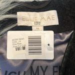 Ellie Mae Alea jacket removable faux fur collar leather trim size 14 $845 Black Photo 1