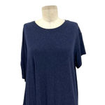 Kit and Ace Drape Wave Navy Blue Asymmetric T Photo 3