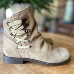 Nine West Womens Sz 5 M Brown Suede Lace Up Ankle Fashion Boots Booties Photo 0