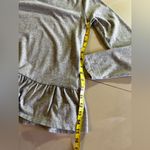 J.Crew  basic long sleeve peplum tee gray Size S big cotton lightweight Photo 11