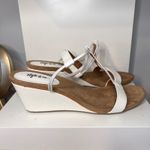 Style & Co . White Wedge Sandals Ankle‎ Strap T-Strap Comfort Casual-Size 11 Photo 2