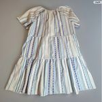 Style & Co Cottagecore Cotton Tiered Dress XL Blue White Striped Tassel prairie Photo 1
