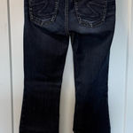 Silver Jeans  Co. Suki Mid-Rise‎ Bootcut Jean Dark Wash Embroidered Pocket 28X30 Photo 0