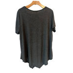 SJS Tunic T Shirt Womens 3X Gray Rinestone Flower Love Faith Hope Scoop Neck NWT Photo 8