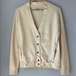 Pact  Cream Organic Cotton Knit Cardigan Sweatshirt Sweater Photo 1
