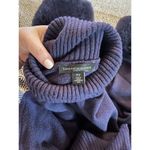 Saks 5th Avenue Saks Fifth Avenue Purple Faux Fur Cuff Turtleneck Sweater Small EUC Photo 10