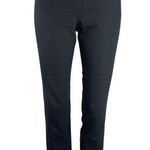 ZARA  Woman Black Mid Rise Flat Front Straight Ankle Business Career Pants Size S Photo 0