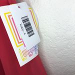 LuLaRoe  Maxi Skirt Coral w/ Mint Lucy Skirt Sz L NWT Chiffon w/ Elastic Waist Photo 7