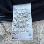 Banana Republic  Navy and White Pinstripe Pleated Skirt Size 0 Blue Stripes Photo 9