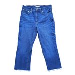 Madewell  Mid Rise Kick Out Crop Jeans 30 Blue Denim Classic Y2K Retro Everyday Photo 2
