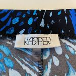 Kasper EUC | Vintage women’s blue patterned pull on midi skirt — size 2X Photo 3