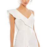 Mac Duggal  Women's Ieena Asymmetrical Ruffle Mini Cocktail Dress Size 2 Photo 2