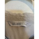 ZARA Grey Oversized Button Down Denim Top XS Chambray Minimalist Casual Photo 4