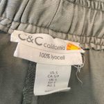C&C California Coastal Wide Leg Pants S Green Drawstring Waist Soft Boho Beachy Photo 1