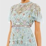 Mac Duggal 9136 Womens Embellished High Neck Butterfly Sleeve Gown 6 Photo 2