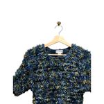 Gantos Vintage 90s Eyelash Cropped Sweater Blue Size M Retro Soft Casual Boho Size M Photo 3
