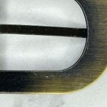 Gold Tone Enamel Orange Purple Black Inlay Simple Basic Belt Buckle Photo 2