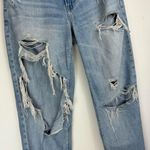American Eagle  Womens 90s Straight Pride Jeans Sz 10 Distressed Light Wash Photo 6