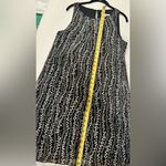 Robbie Bee NWT Black Abstract Dot Pleated Chiffon Dress Whimsy Festival Size 14 Photo 6