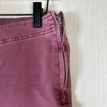 We The Free  Women's Pants Sz 30 Red‎ Maroon Bootcut Jeans Front V Side Zip Y2K Photo 4