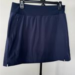 Athleta  Navy Blue Skort with Zipper Pockets Built in Shorts size 8 Photo 1