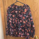 Lucky Brand  long sleeve floral shirt size large Photo 1