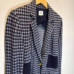 CAbi  Navy & Light Blue Checkup Blazer Style #5848 - size Medium Photo 2