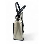 Balenciaga Hardware Tote Large canvas and black leather Shopper Bag Purse Photo 2