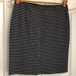 Anne Klein black and white pattern skirt 10 Photo 2