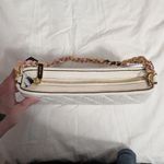 Kate Spade NWTS Textured Tweed Carey 2 Way Purse Cream/White Photo 3