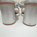 Dolce Vita Paily Women's Braided Faux Leather 2 Straps Dress Sandals Size 8 NIB Silver Photo 5