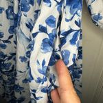 Abercrombie & Fitch  Emerson Mini Dress Blue and White Floral Dress LT Large Photo 3