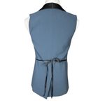 J.Crew Women's Blue Shawl Lapel Vest Size 00 Formal Wear Elegant Chic Photo 3
