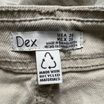 Dex Super High Rise Khaki Milly Culotte Wide Leg Cargo Jeans Tan Size 26 Photo 4