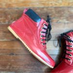 Vintage Sporto 1980s Red Rubber Fleece Lined Rain Boots Size 7 Photo 8