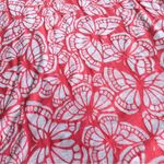 Butterfly Burnout Semi Sheer Scarf, Orange, White Orange Photo 5