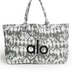 Alo Yoga  Black and Gray Tie-Dye Tote Bag Photo 1