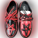 KILLSTAR  Black and Red Platform Shoes Photo 5