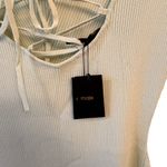 Maje NWT Ruche Vert Tie-Back MIDI Dress in Light Green Size 40/L Photo 13