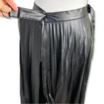 ZARA  Faux Leather Black Wrap Skirt Photo 3