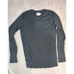 Pact Gray Cable Knit Sweater Women’s M Organic Cotton Pullover Boxy Tunic Size M Photo 0