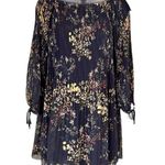 Aritzia Raison Off Shoulder Pleated Floral Whimsigoth Dress Photo 0