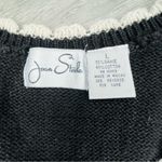 Vintage Joan steele knit crochet sleeveless floral sweater vest shirt large Red Photo 4