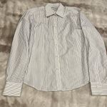 Brooks Brothers  Women's Long Sleeve Non-Iron shirt Black White Size 10 French Photo 0