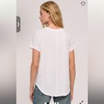 Z Supply 🆕NWT   Asher V Neck Tee White Size Large 100% Cotton Relaxed Fit Photo 1