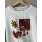 Vintage Bobbie Brooks 90s Harvest Fall Thanksgiving Embroidered Sweatshirt XL Photo 1