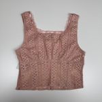 PacSun Beverly & Beck Pink Corset Lace Bow Coquette Fairy Core Top Sz Small NWT Photo 1