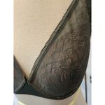 ThirdLove Bra Sz 34E Graphic Lace Plunge Underwire Green Sexy Floral Wide Strap Photo 7