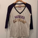 PINK - Victoria's Secret  University of Washington Graphic Raglan Tee Photo 8