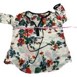 Signature Studio  sheer floral blouse Photo 2
